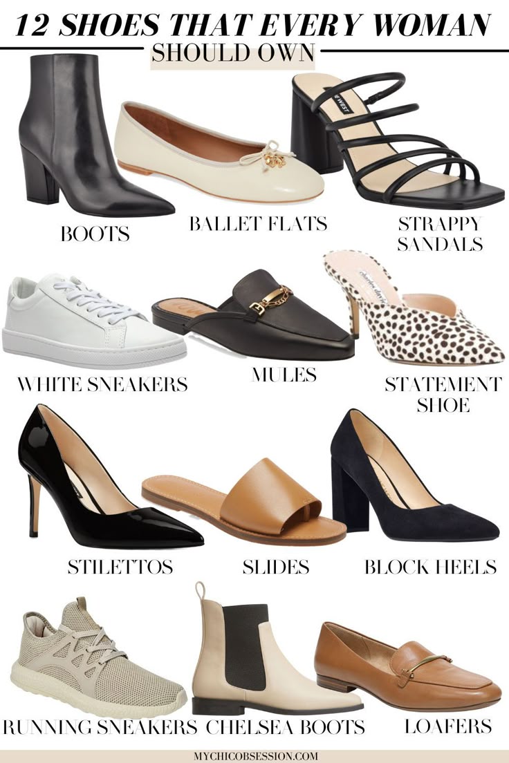 12 Types of Shoes Every Woman Should Own for a Stylish and Comfortable Wardrobe